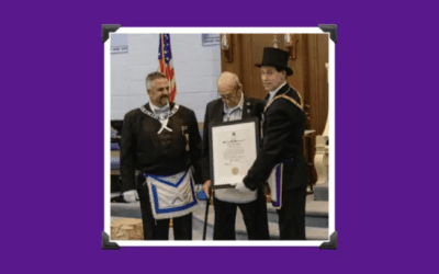 Bro. Charles E. Rouleau Receives 50 Year Past Masters Award